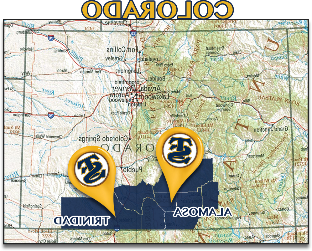 科罗拉多州服务区地图图像